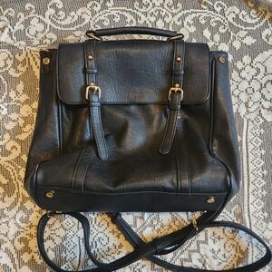 MMS Pleather Backpack/Handbag